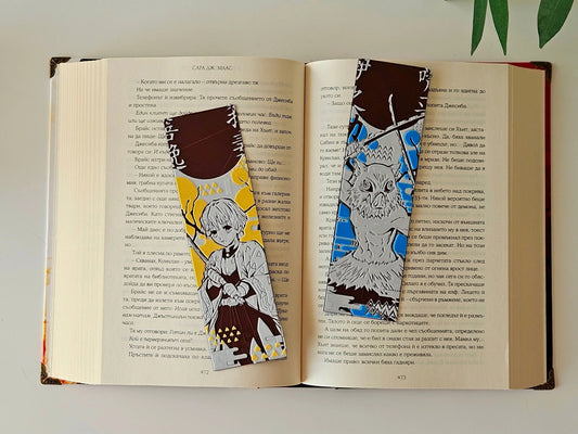 3D-printed Demon Slayer anime bookmark by Fandom Forged