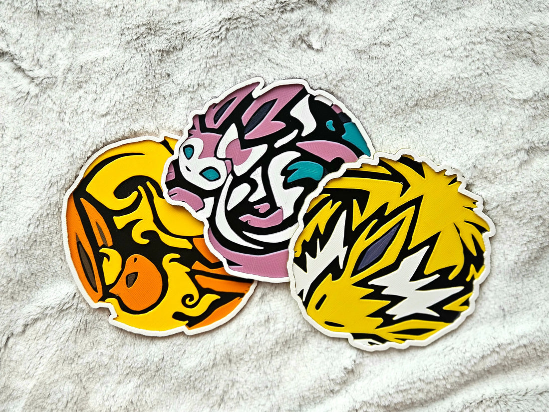 FLAREON, SYLVEON & JOLTEON COASTER SET –  POKÉMON FANDOM HOME ACCENTS - Fandom Forged