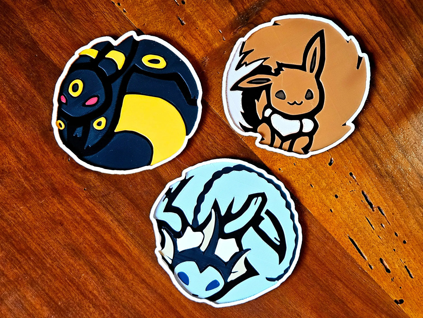 UMBREON, VAPOREON & EEVEE COASTER SET – FANDOM HOME ACCESSORY - Fandom Forged