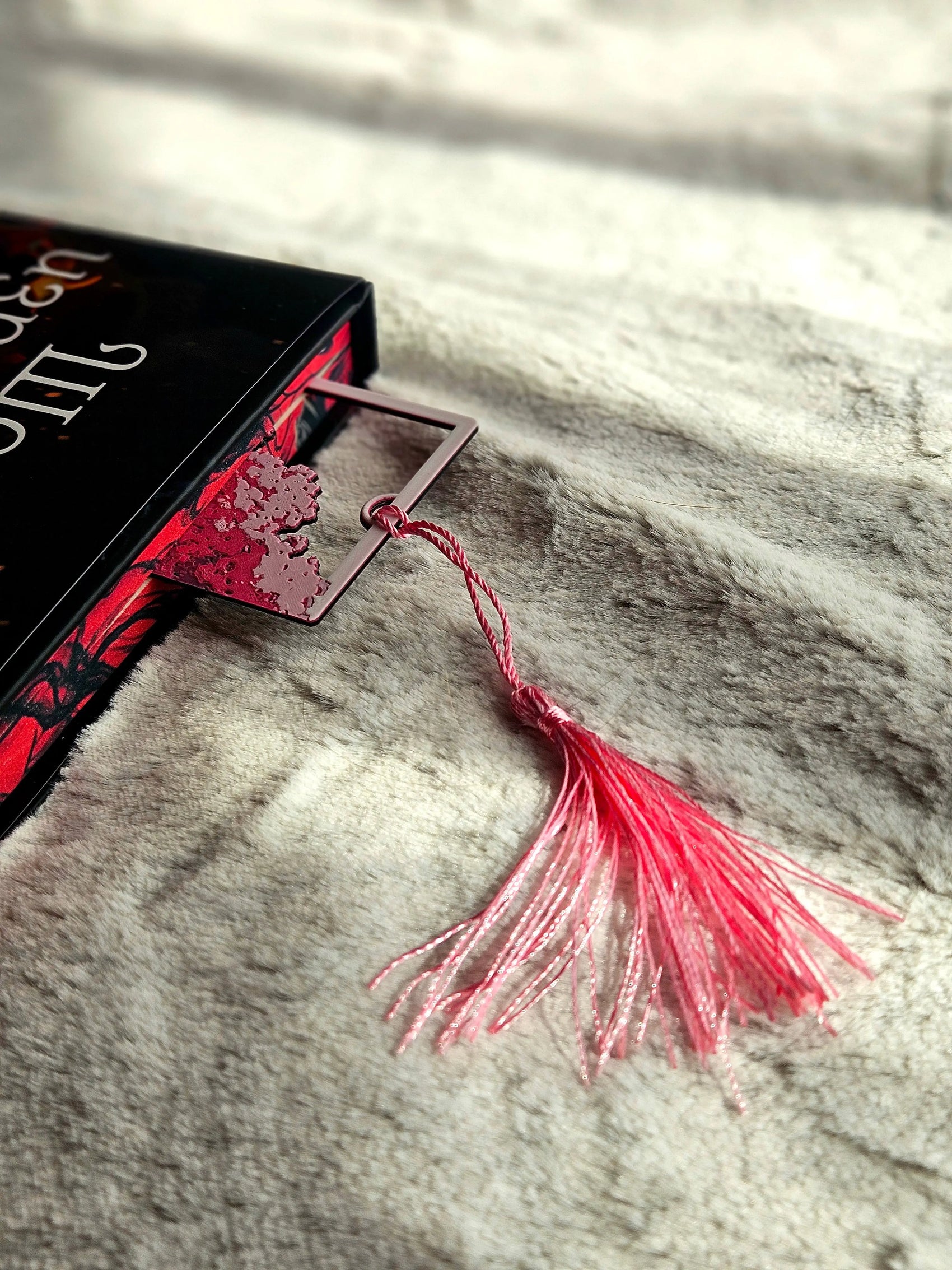 CHERRY BLOSSOM BOOKMARK WITH PINK TASSEL – ARTISTIC SPRINGTIME GIFT FOR READERS - Fandom Forged