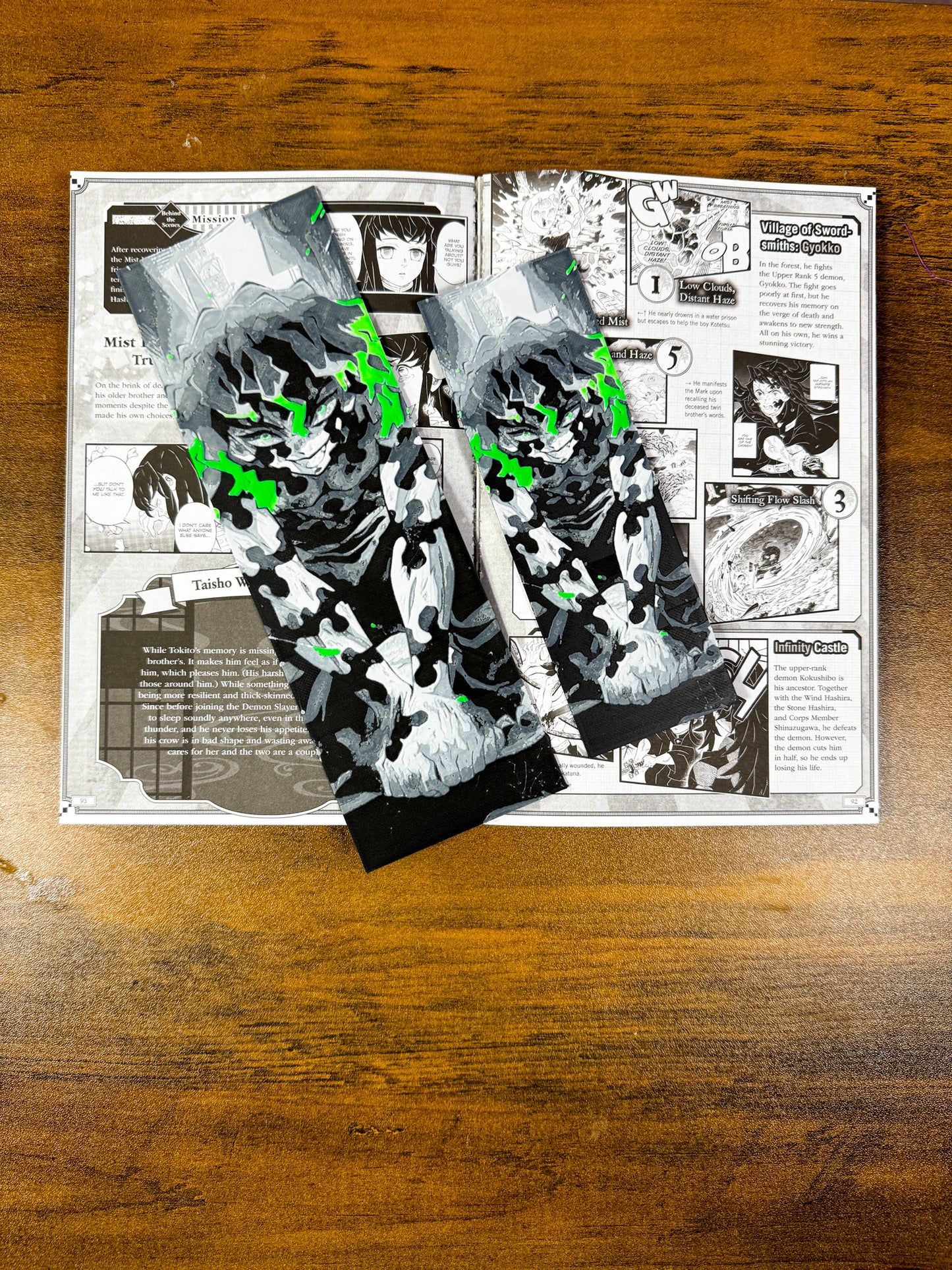 3D-printed Demon Slayer anime bookmark by Fandom Forged